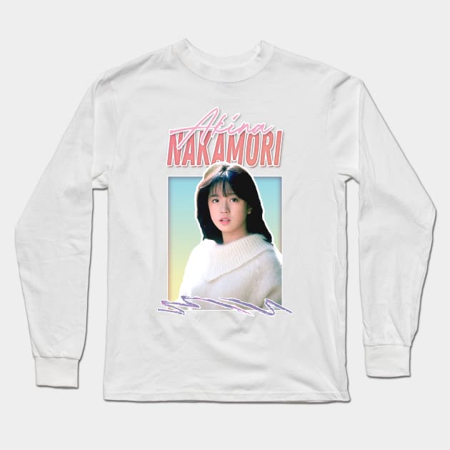 Akina Nakamori 中森明菜 // Retro J-Pop Fan Art Design Long Sleeve T-Shirt by DankFutura